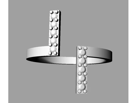 Diamond Ring 3D Print Model