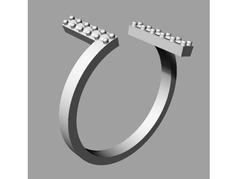 Diamond Ring 3D Print Model