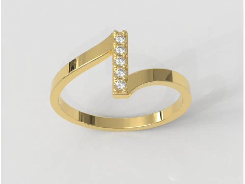 Diamond Ring 3D Print Model
