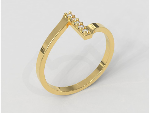 Diamond Ring 3D Print Model