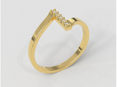 Diamond Ring 3D Print Model