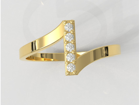 Diamond Ring 3D Print Model