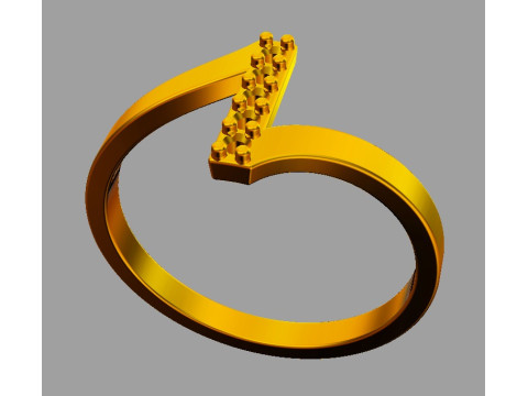 Diamond Ring 3D Print Model
