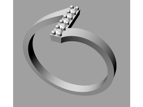 Diamond Ring 3D Print Model