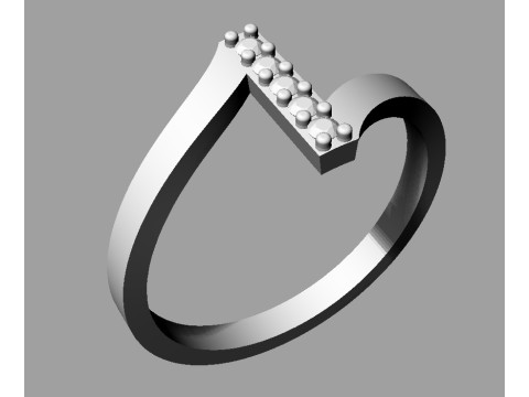 Diamond Ring 3D Print Model