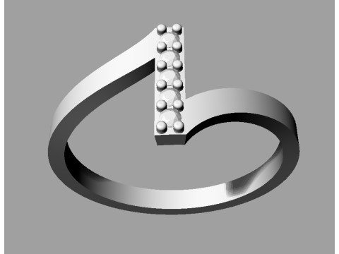 Diamond Ring 3D Print Model