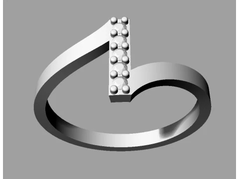Diamond Ring 3D Print Model
