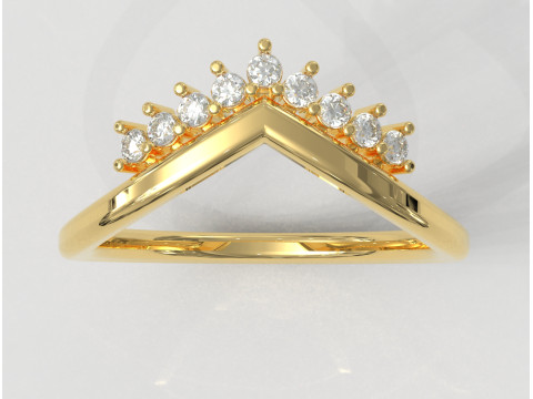 Classic Diamond Ring Modèles 3D en vedette