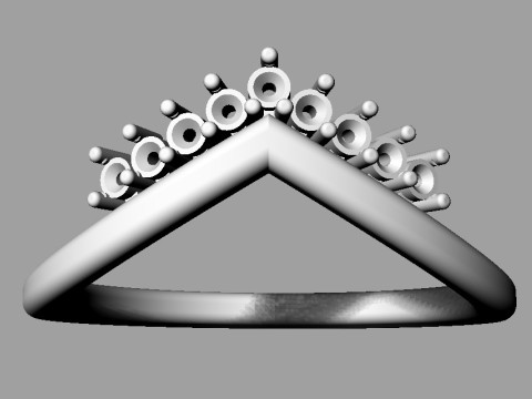 Classic Diamond Ring Modèles 3D en vedette