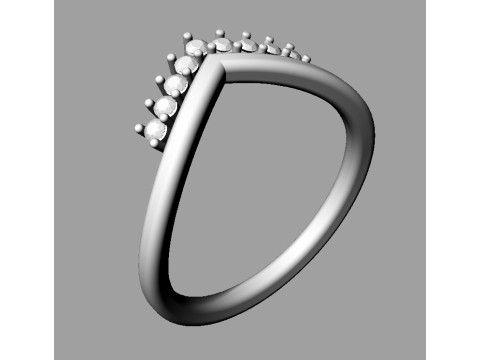 Classic Diamond Ring Modèles 3D en vedette