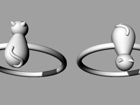 Kattenring 3D printmodel