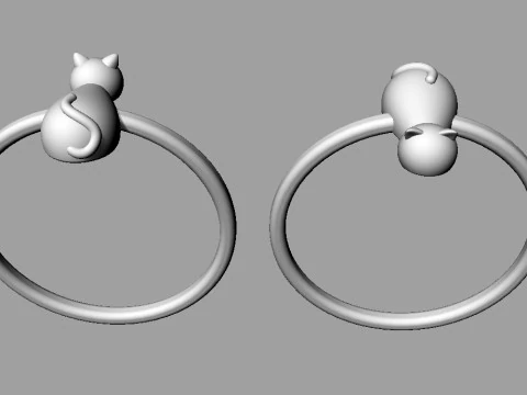 Kattenring 3D printmodel