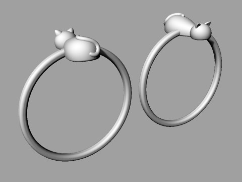 Cat Ring 3D प्रिंट मॉडल