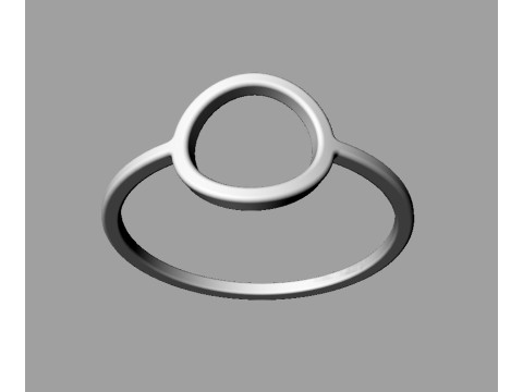 5 Geometrical Rings Model Cetak 3D