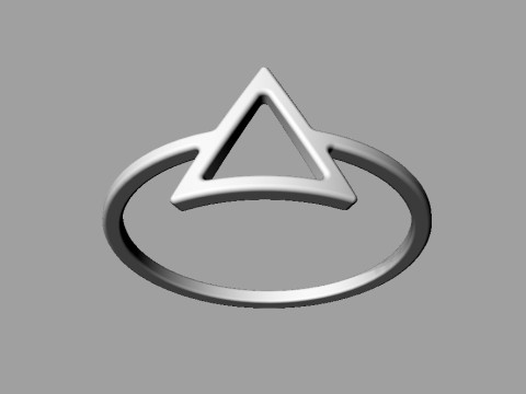 5 Geometrical Rings Model Cetak 3D