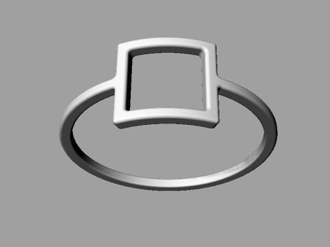 5 Geometrical Rings Model Cetak 3D