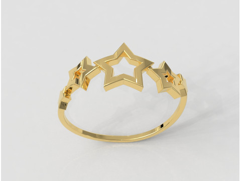 Stars Ring 3Dプリントモデル