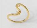 Trendy Diamond Ring Model Cetak 3D