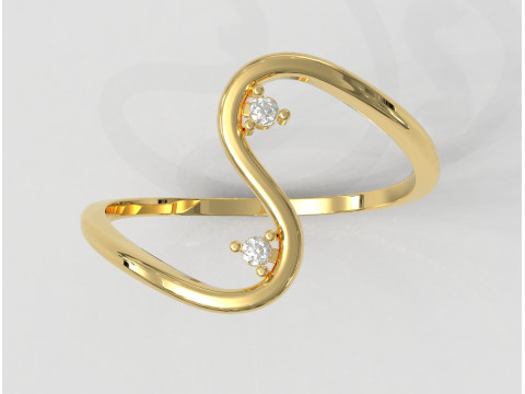 Trendy Diamond Ring 3D प्रिंट मॉडल