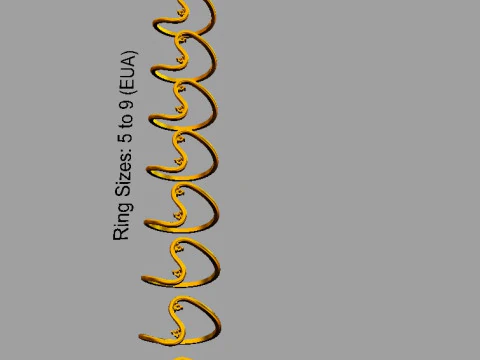 Модне кільце з діамантом 3D Принт Модель