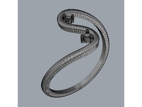 Trendy Diamond Ring 3D प्रिंट मॉडल