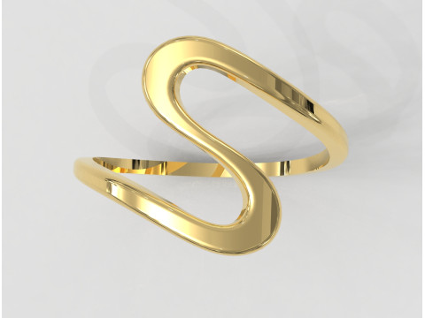 Wave Ring 3D Принт Модель