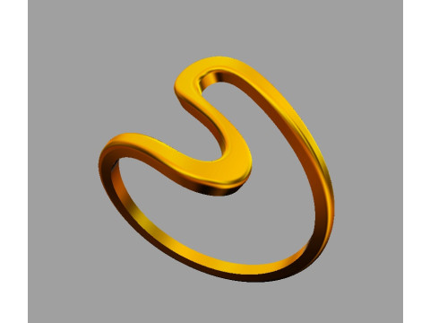 Wave Ring 3D Принт Модель