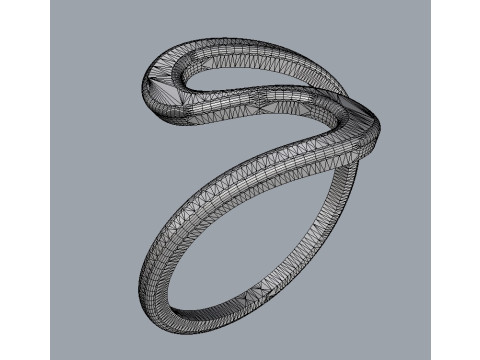 Wave Ring 3D Принт Модель