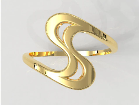 Cincin Gelombang Model Cetak 3D