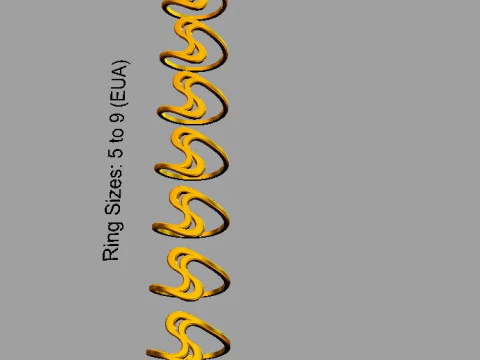 Cincin Gelombang Model Cetak 3D