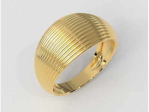 Shell Texture Ring 3Dプリントモデル