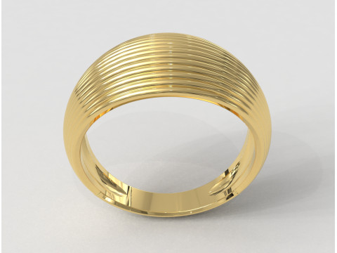 Shell Texture Ring 3D Print Model