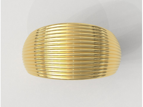 Shell Texture Ring 3D Print Model