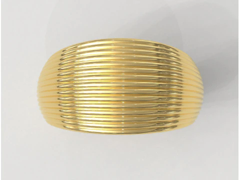 Cincin Tekstur Cangkang Model Cetak 3D