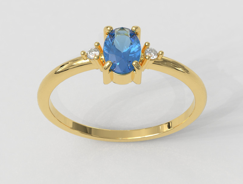 Oval gemstone ring discount