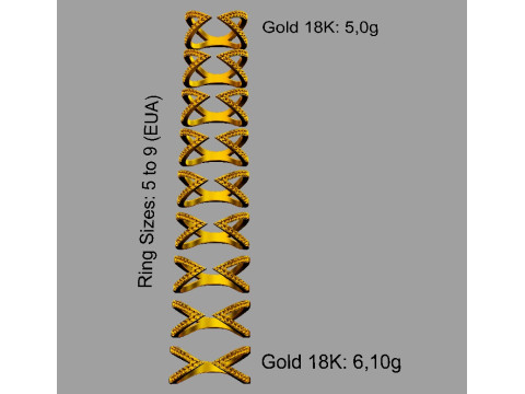 Modern Diamond Ring 3D Принт Модель