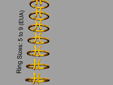 12 Zodiac Rings - Full Set 3D Print Model
