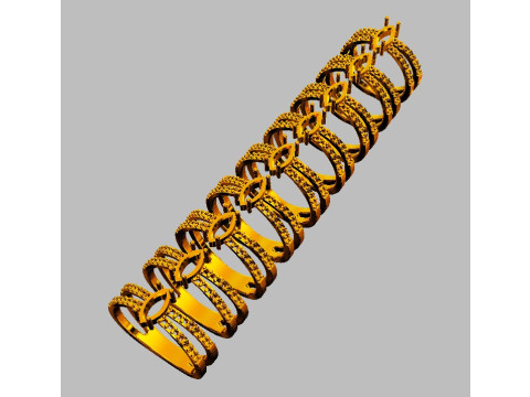 Marquise Gemstone Classic Ring Modelo de Impressão 3D