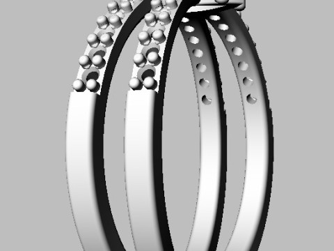 Marquise Gemstone Classic Ring Modelo de Impressão 3D