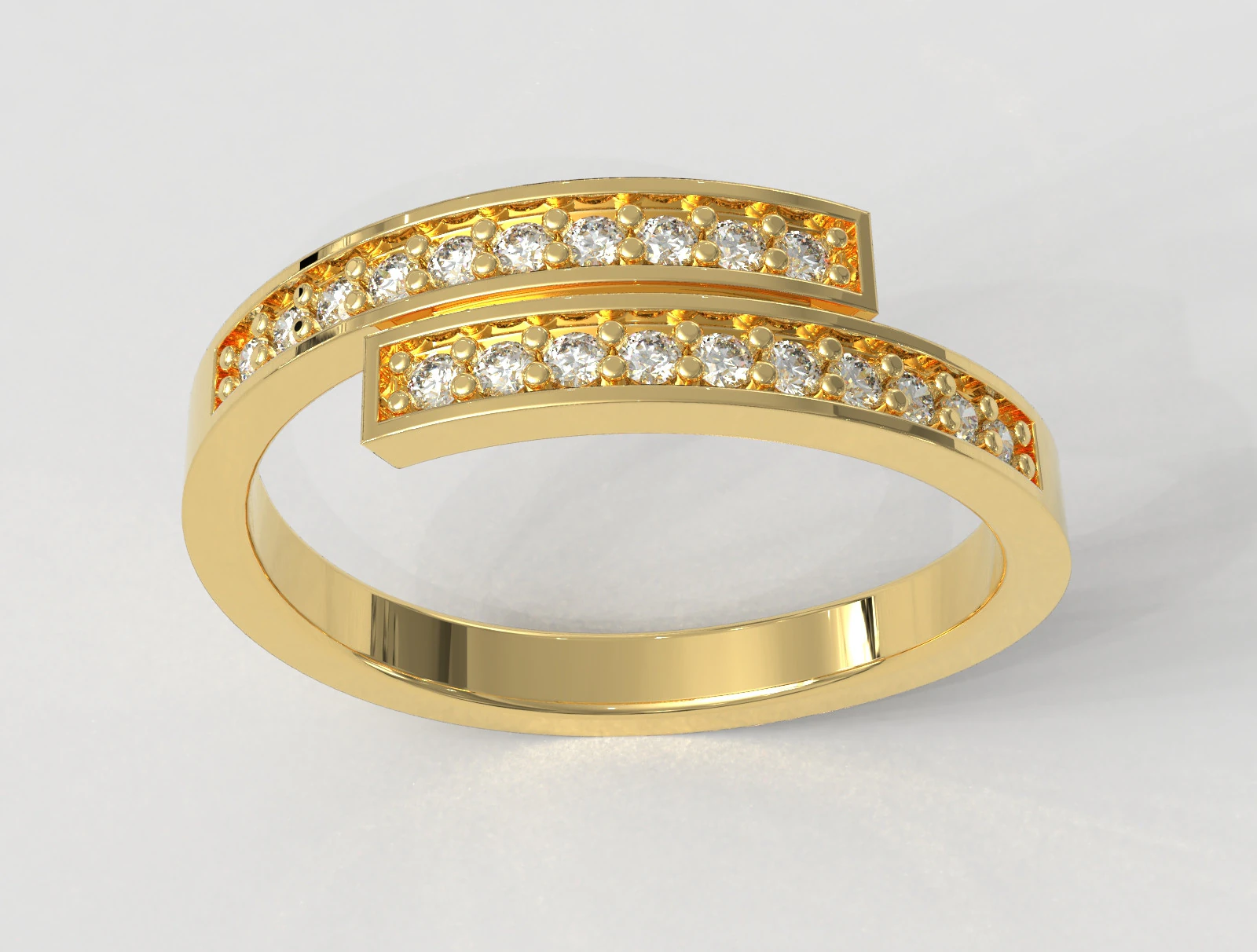 Diamond Ring 3D Print Model .c4d .max .obj .3ds .fbx .stl .blend 
