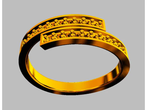 Diamond Ring 3D Print Model