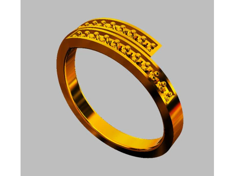 Diamond Ring 3D Print Model
