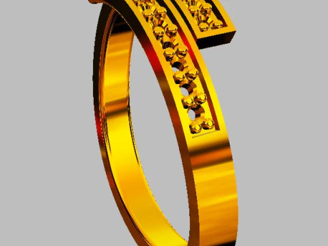 Diamond Ring 3D Print Model