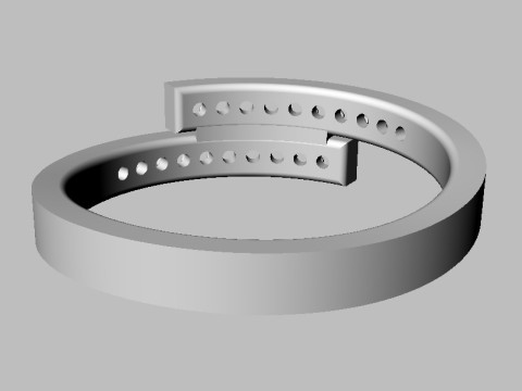 Diamond Ring 3Dプリントモデル