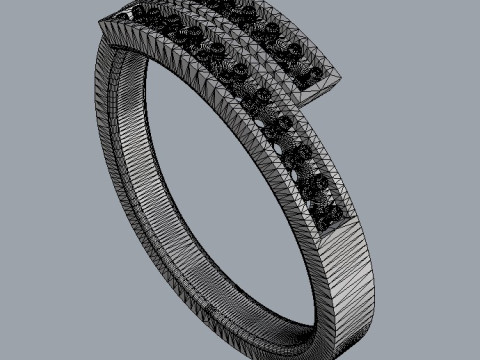 Diamond Ring 3Dプリントモデル