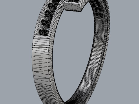 Diamond Ring 3Dプリントモデル
