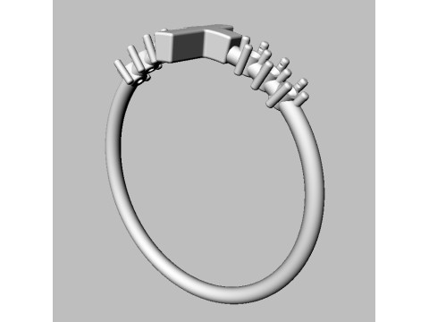 Cross Diamond Ring 3D Принт Модель