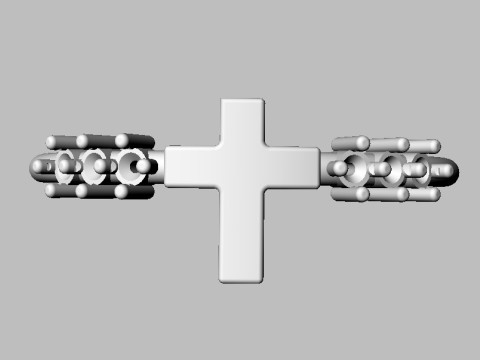 Cross Diamond Ring 3D Принт Модель