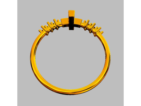 Cross Diamond Ring 3D Принт Модель