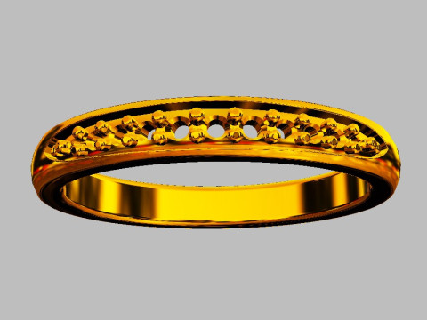 Diamond Degrade Half Band 3D 打印模型